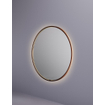 Hotbath &MORE Miroir Round éclairage LED direct et indirect chauffage de miroir dimmable avec télécommande Cuivre brossé PVD SW1245850