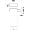 Duravit Starck T Zeepdispenser - 17.6x6cm - matglas - zwart mat SW297098