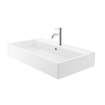 Duravit Lavabo 13.5x47cm 1 trou pour robinet rectangulaire céramique Blanc SW116944