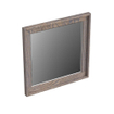 Forzalaqua Reno 2.0 miroir 40x40cm Carré sans éclairage avec cadre Chêne massif Silver Grey SW492626