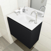 Mondiaz OLAN Meuble lave-mains 60x30x40cm 1 trou de robinet 1 tiroir Urban mat avec lavabo LEX Droite Solid Surface Blanc SW473236
