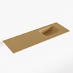 Mondiaz LEX Fontein - 90x30x0.9cm - wasbak Rechts - zonder kraangaten - voor toiletmeubel - Solid surface - Oro SW1026001