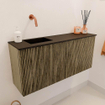 Mondiaz JOYA 90cm meuble de salle de bains - couleur Dusk - Vasque FAYE position Gauche Sans trou de robinet couleur Urban SW1421644