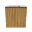 Mondiaz JOYA-DLUX 40cm toiletmeubel - kleur Oak - Wastafel FAYE positie Links 1 kraangat kleur Saba. SW1424136