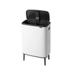 Brabantia Bo Touch Bin Hi Afvalemmer - 2x30 liter - 2 kunststof binnenemmers - wit SW1117305