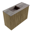Mondiaz JOYA-DLUX 60cm toiletmeubel - kleur Dusk - Wastafel FAYE positie Links 1 kraangat kleur Oza. SW1425964