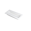 INK Faktor lavabo - 100x45x1.5cm - 1 bassin - 0 trous de robinetterie - polystone blanc mat SW207258