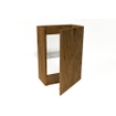 Saniclass Holz Atelier fonteinkast - 39.4x21.5x55cm - 1 deur - Walnut pure SW1420821