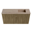 Mondiaz JOYA-DLUX Meuble de salle de bains 80cm - couleur Dusk - Vasque FAYE position Droite Sans trou de robinet couleur Saba SW1426058