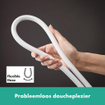 HansGrohe Unica Barre de douche Unica S Puro 65 cm avec support de douchette et flexible de douche Isiflex 160 cm SW918156