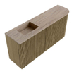 Mondiaz JOYA-DLUX 91.6cm toiletmeubel - ronding rechts kleur Dusk - Wastafel FAYE positie Links 1 kraangat kleur Saba. SW1426085