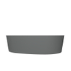 Arcqua Rocker vasque à poser - 50x37x13cm - organique - cast marble - gris mat SW927808