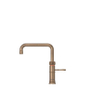 Quooker Classic Fusion Square kokendwaterkraan - draaibare uitloop - PRO3 incl. Cube reservoir - Warm / kokend / bruisend / gefilterd water - messing patina SW769506