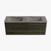 Mondiaz CIRO-DLUX Meuble de salle de bains - 140x45x50cm - Plan vasque Solid surface Sombra - 2 vasques Double - 2 trous de robinetterie - 4 tiroirs - Shadow SW1532765