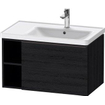 Duravit D-neo Meuble sous vasque 78.4x45.2x44cm 1 tiroir Chêne noir mat SW640891