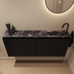 MONDIAZ TURE-DLUX Meuble de toilettes 120 cm Urban. EDEN lavabo Lava position droite. Avec 1 trou de robinet. SW1103666
