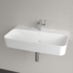 Villeroy & Boch Finion Lavabo 80x47cm avec 1 trou pour robinetterie ceramic+ avec trop plein caché blanc SW106482