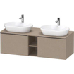 Duravit D-neo Meuble sous vasque 140x55x45.9cm 2 tiroirs Lin mat SW641208