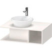 Duravit D-neo Meuble sous vasque 80x55x26cm sans tiroirs Blanc haute brillance SW641186