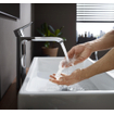 Hansgrohe Metris wastafelkraan highriser 260 met waste chroom 0450908