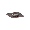 QAZQA Alberto Inbouwspot set - 1 spot - 9x11.2cm - inclusief dimbare led lamp - IP44 - Vierkant - Brons SW1477246