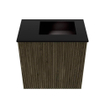 Mondiaz JOYA 40cm meuble de salle de bains - couleur Shadow - Vasque FAYE position Droite 1 trou de robinet couleur Urban. SW1421458