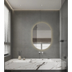 Adema Shine Miroir led salle de bain - 70x100cm - Ovale - horizontale/verticale - éclairage LED indirect - chauffe miroir - infrarouge SW1152320