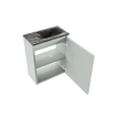 MONDIAZ TURE-DLUX Meuble WC 40 cm Greey. Lavabo EDEN Lava position droite. Avec 1 trou de robinet. SW1105229