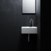 Clou Flush hoekfontein 27x27x10cm met kraangat Keramiek Wit SW9333
