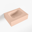 Mondiaz LEX Fontein - 40x30x12cm - wasbak midden - zonder kraangaten - solid surface - Rosee SW1026050