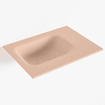 Mondiaz LEX Lave-main - 40x30x0.9cm - lavabo gauche - sans trou de robinet - Solid Surface - pour meuble lave mains - Rosee SW1025893