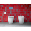 Duravit ME by Starck cuvette à poser à chasse profonde back to wall avec Hygieneglaze 37x60cm évacuation horizontale blanc SW84196