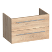 BRAUER Trust wastafelonderkast 80 excl. opbouwgrepen 2 softclose lades en 1 sifon uitsparing - Forest Wheat SW1204044