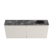 MONDIAZ TURE-DLUX Meuble de WC 120 cm Linen. Lavabo EDEN Lava position droite. Avec 1 trou de robinet. SW1103873