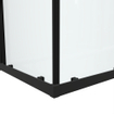 Saniclass Casus Cabine de douche 90x90x200cm Carré accès d'angle verre clair profilé Noir mat SW773920