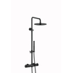Plieger Roma système de douche thermostatique noir chrome SW454353