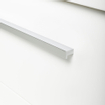 Saniclass Bari Meuble lavabo - 120x47x3.5cm - trop-plein - 2 lavabos - gauche droite 2 trous de robinet - céramique - blanc SW24931
