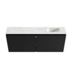 MONDIAZ TURE-DLUX Meuble de toilettes 120 cm Urban. Lavabo EDEN Ostra position droite. Avec 1 trou de robinet. SW1104708