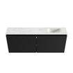 MONDIAZ TURE-DLUX Meuble toilette - 120cm - Urban - EDEN - vasque Ostra - position droite - 1 trou de robinet SW1104708