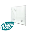 FugaFlow ID06 Quick Fit Pare baignoire - porte coulissante en 2 pièces - 170x150cm - verre de sécurité 6mm - anticalcaire - Chrome SW999909