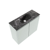 MONDIAZ TURE-DLUX meuble WC 60 cm Greey. EDEN lavabo Lava position milieu. Sans trou de robinet. SW1103801
