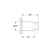 GROHE Vitalio Universal Support de douchette à main - non réglable - chrome 4357780