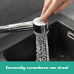 Hansgrohe Talis S keukenkraan met uittrekbare handdouche chroom 0450575