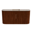 Mondiaz JOYA-DLUX 83.2cm toiletmeubel - ronding links en rechts kleur Ruby - Wastafel FAYE positie Midden Zonder kraangat kleur Arena. SW1425313