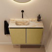 MONDIAZ TURE-DLUX Meuble WC 60cm Oro. EDEN lavabo Frappe position gauche. Sans trou de robinet. SW1102880