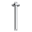 FugaFlow Eccelente Acces Ensemble de douche de tête encastré - thermostatique - bras de plafond - douche de tête 30cm - douchette à main sur barre - flexible de douche lisse - chrome SW1450484