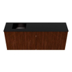 Mondiaz JOYA 100cm toiletmeubel - kleur Ruby - Wastafel FAYE positie Links 1 kraangat kleur Urban. SW1421817