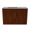 Mondiaz JOYA-DLUX 60cm toiletmeubel - kleur Ruby - Wastafel FAYE positie Links Zonder kraangat kleur Oza. SW1425501