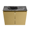 MONDIAZ TURE-DLUX Meuble toilette - 60cm - Oro - EDEN - vasque Lava - position gauche - sans trou de robinet SW1103959