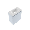 MONDIAZ TURE-DLUX Meuble WC 40 cm Clay. Lavabo EDEN Opalo position milieu. Sans trou de robinet. SW1104243